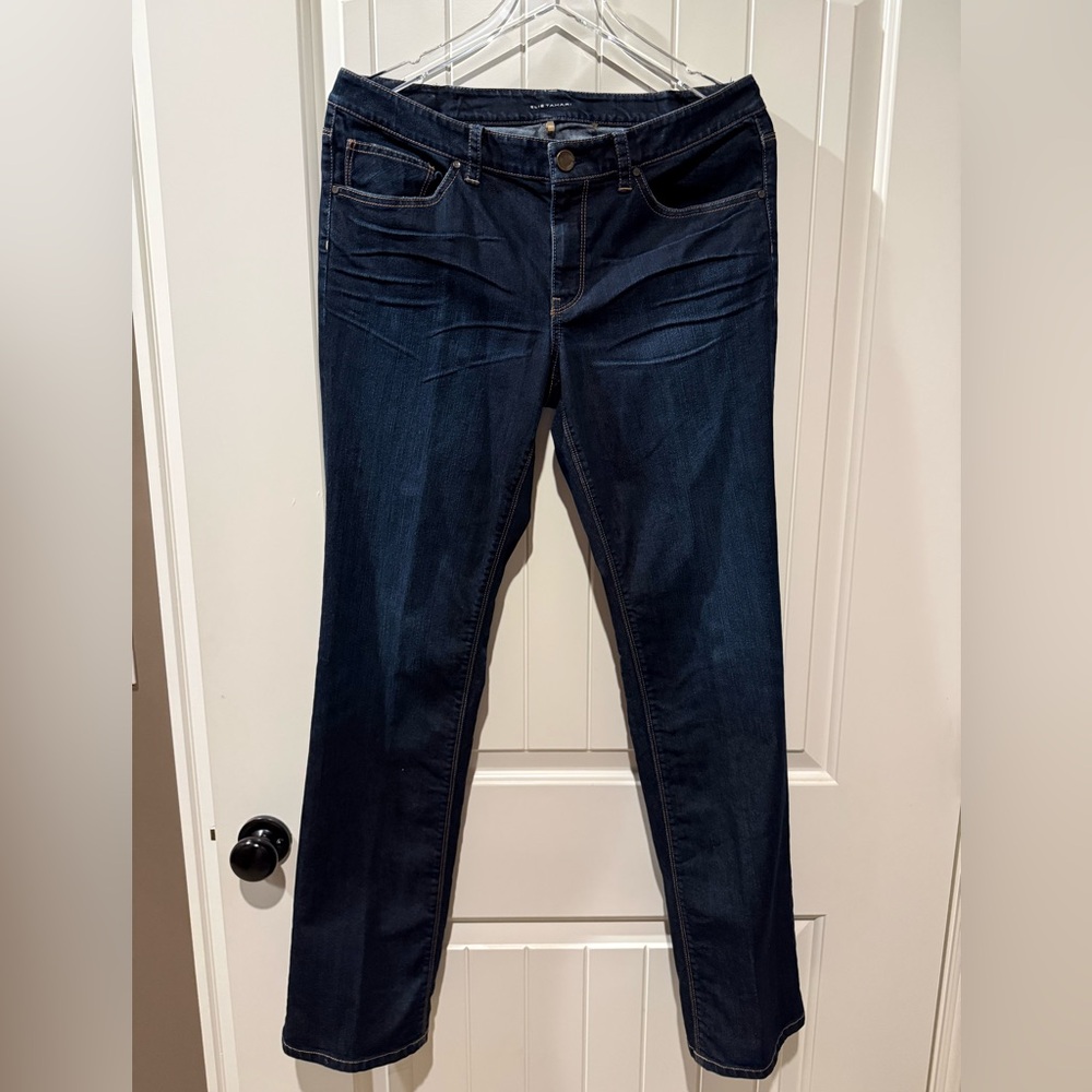 Elie Tahari Dark Blue Straight Leg Jeans